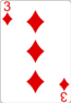 Three of Diamonds