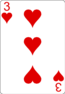 Three of Hearts